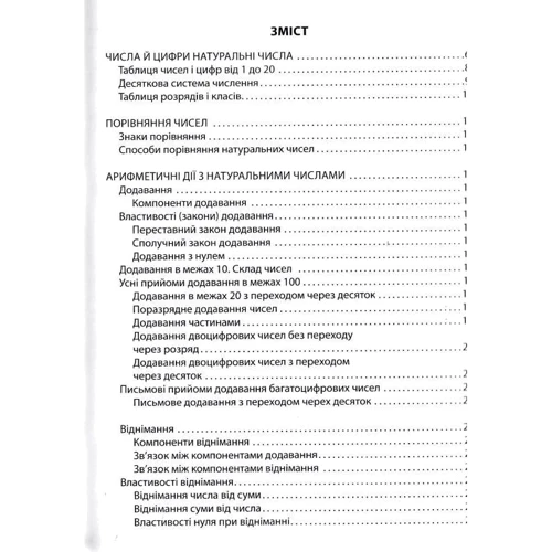 Довідник молодшого школяра. Математика. 1-4 клас: ISBN 978-617-7312-27-6