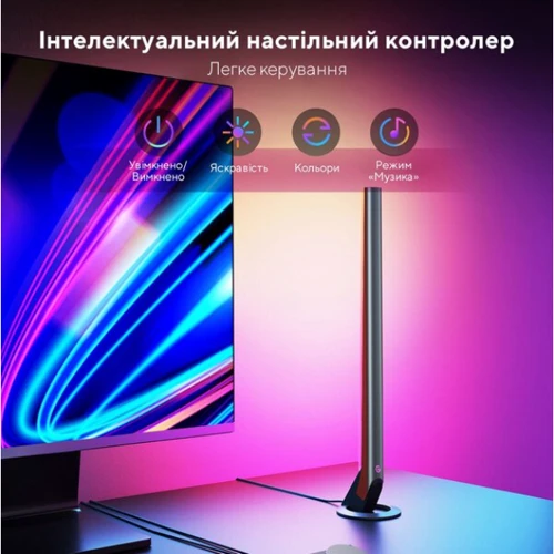 Набор адаптивной подсветки Govee H6047 Smart Gaming Light Bars 24-32' RGBIC черный (H6047381) фото 5