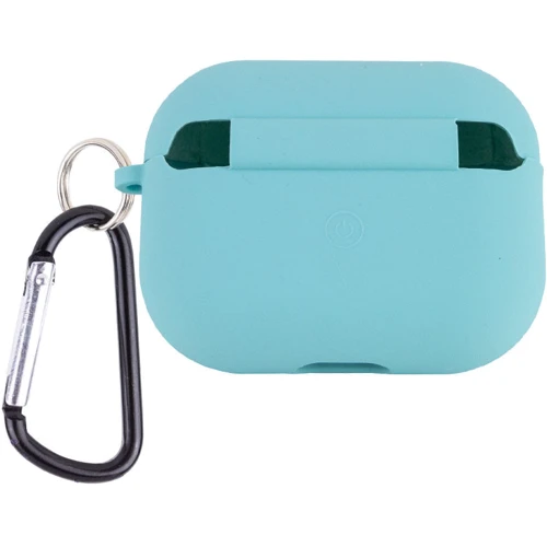 TPU Silicone Case with Carabiner Marine Green for Apple AirPods Pro 2/Pro фото 1