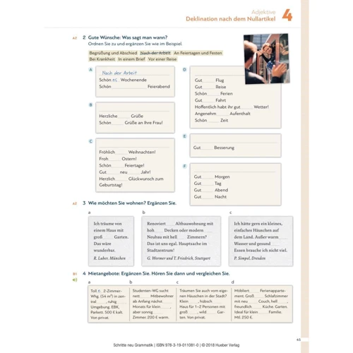 Schritte neu Grammatik A1-B1: ISBN 9783190110810, 978-3-19-011081-0