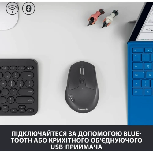 Мышь Logitech M720 Triathlon Black (910-004794): Эргономика симметричная для левшей