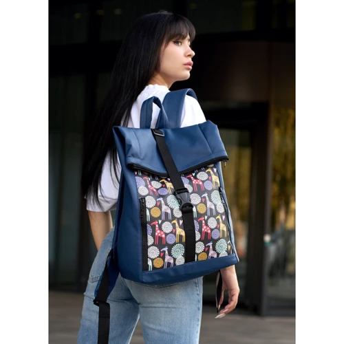 Женский рюкзак Sambag RollTop One синий (24208316): Тип Рюкзаки