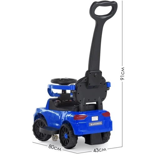 Каталка-толокар Bambi Racer 2в1 синій (M 4808EL-4)