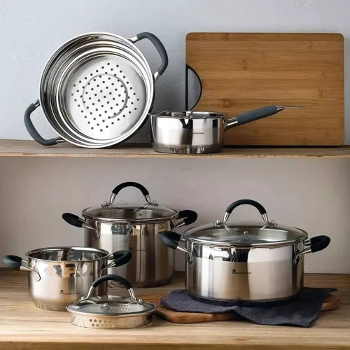 Кастрюля MasterPro Foodies collection BGMP-1502-BK с крышкой 24 см 5 л (00000025282): Объем, л 5