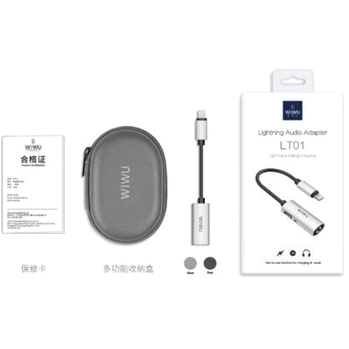 Адаптер WIWU Adapter LTO2 Lightning to 2xLightning 0.13m Sliver: Колір сріблястий