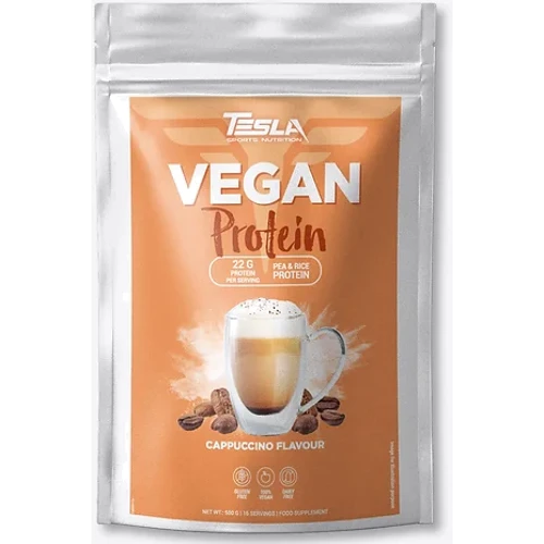 Протеин Tesla Nutrition Vegan Protein 500g / 16 servings / Capuchino