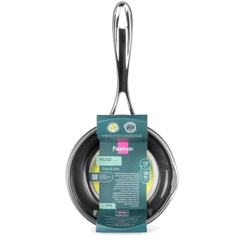Ківш Fissman FELICE 12х9.5 см, 0.6 л (5326): Кришка в комплекті нет