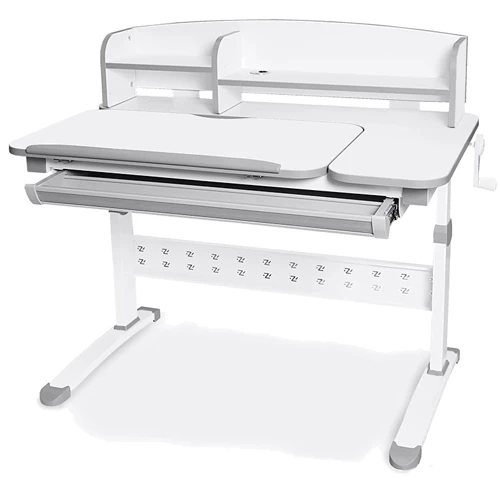 Стол Evo-kids Martin Grey c надстройкой (арт. EVO-430 WG+ полка Evo-430/2)