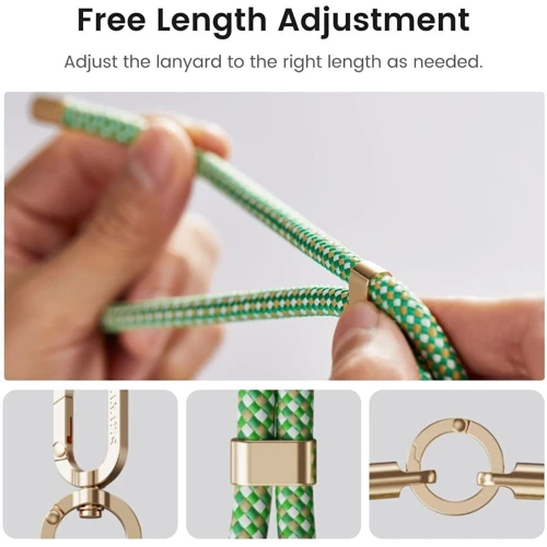 Ремінець для смартфона Pitaka 3 in 1 Phone Strap Black/Grey (MSB2401)