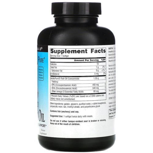 Source Naturals Arctic Pure Ultra Potency Omega-3 Fish Oil 850 mg 120 Softgels Рыбий жир Омега-3: Тип Омега 3
