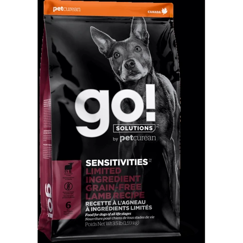 Сухой беззерновой корм GO! Sensitivities Limited Ingredient Lamb Recipe Dog Formula - Гоу! для щенков и взрослых собак c ягненком 1.6 кг (815260005739)