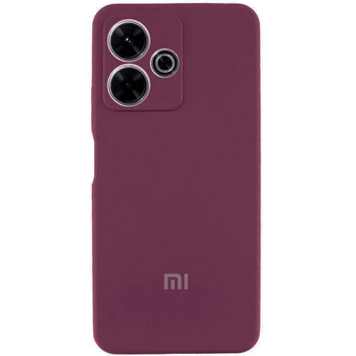 Чехол для телефонов Lakshmi Premium Silicone Case with Logo Full Camera Plum for Xiaomi Redmi 13 4G / Poco M6 4G