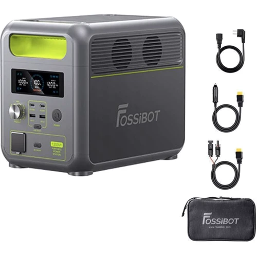 Зарядная станция Fossibot F1200 1024Wh 1200W: Особенности модели Светильник, Функция ИБП, Чистая синусоида, Дисплей