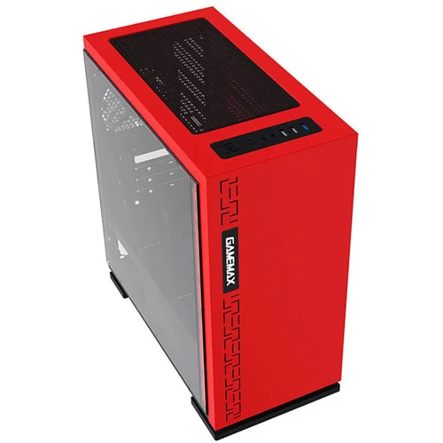 Корпус GameMax H605 Expedition Red (EXPEDITION RD): Материал передней панели сталь