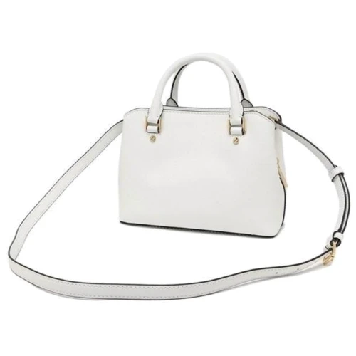 Женская сумка тоут Michael Kors белая (MK0460W): Фактура Сафьяно, Матовая