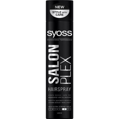 SYOSS Salon Plex 400 ml Лак для волосся екстрасильної фіксація 4