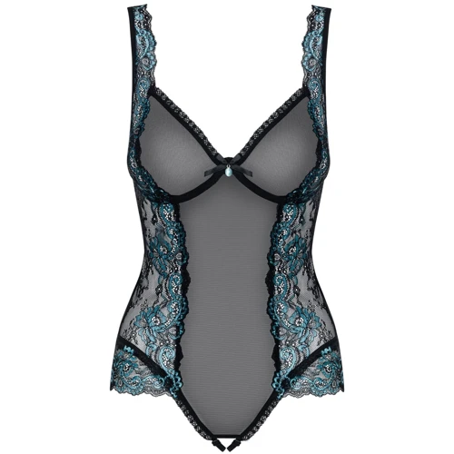 Сексуальный боди Obsessive Amanta black S/M