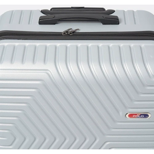 Валіза Ricco Grande XL срібляста (T1ABS600silver-XL): Матеріал Пластик