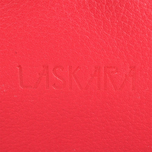 Женская сумка бакет-бэг Laskara красная (LK-DS263-red): Фактура Матовая, Зернистая
