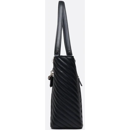 Жіноча сумка GUESS NOELLE ELITE TOTE чорна (HWQG7879230-BLA): Тип ручки С широким ремнем, Плечевой ремень, Длинная ручка, Со съемным ремнем