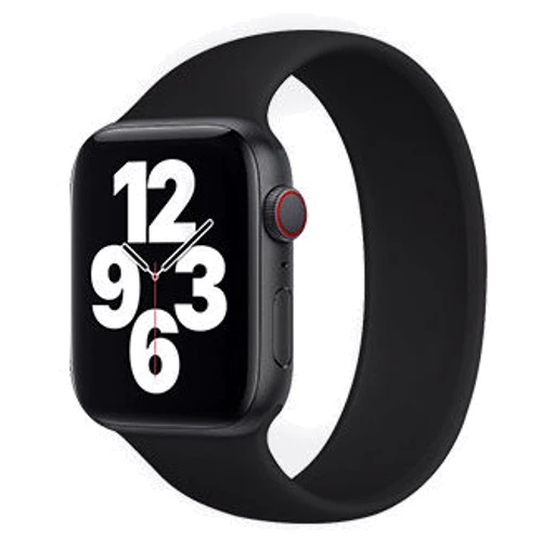 Аксесуар для Watch COTEetCI W58 Liquid Silicone Band Black Size 150mm (WH5301-BK-150) for Apple Watch 42 / 44mm