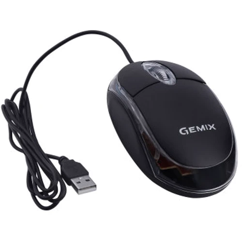 Мышь Gemix GM105 USB black (GM105Bk): Эргономика симметричная для левшей