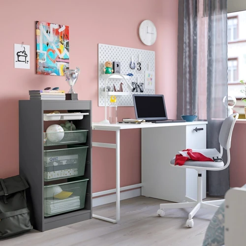 Полиця з контейнерами/лотком ІКЕА Trofast 46х30х94 см (795.150.82): Виробник Ikea