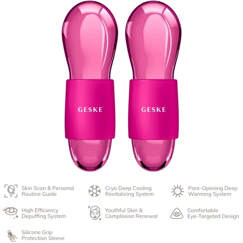 Массажер GESKE Cool&Warm Duo Eye Massager 7в1 magenta