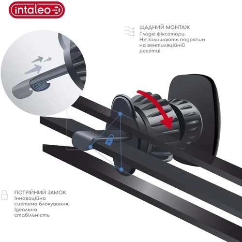 Держатель Intaleo Car Holder Magnetic Black (CM05GG): Совместимость универсальный, Apple