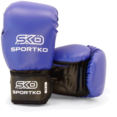 Боксерские перчатки SportKo 14 OZ ПД1 искусственная кожа в ассортименте фото 1