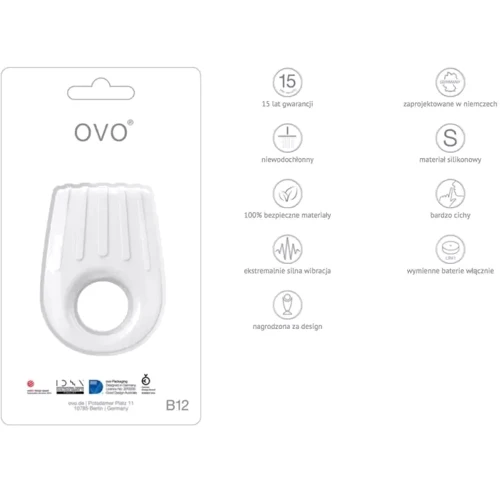 Виброкольцо OVO B12 WHITE