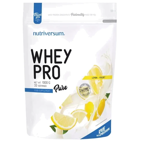 Протеин Nutriversum Whey Pro 1000 g / 33 servings / Lemon Yoghurt