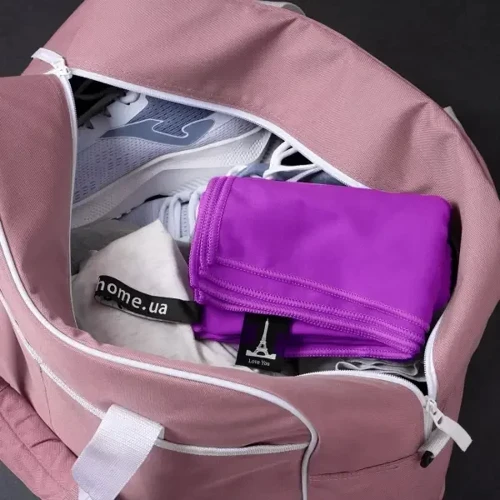 Рушник Love You спортивне 50х90 темно-бузковий (60113)