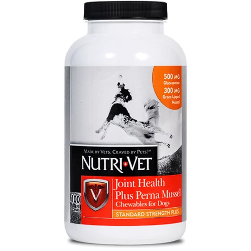 

Жевательные таблетки Nutri-Vet Joint Health Plus Perna Mussel с глюкозамином мидиями МСМ для собак 100 табл.