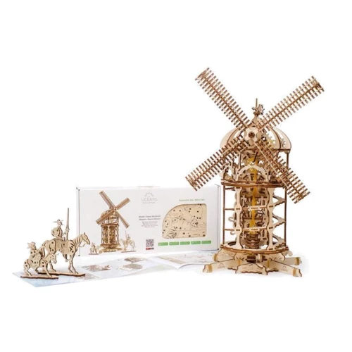 Механічний 3D пазл Ugears Башта-Млин (70055): Вид города, страны и архитектурные сооружения
