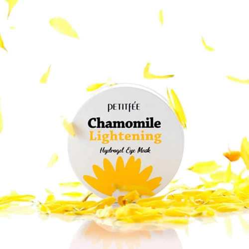Petitfee Chamomile Lightening Hydrogel Eye Mask Гідрогелеві освітлюючі патчі для очей з екстрактом ромашки 60 шт.: Вік Від 18 років