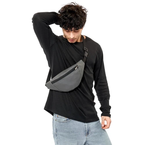 Мужская поясная сумка Sambag Soho BSH серая (82111009m): Пол Мужской