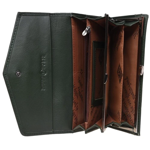 Женский кошелек Horse Imperial зеленый (K1803-green): Материал Натуральная кожа