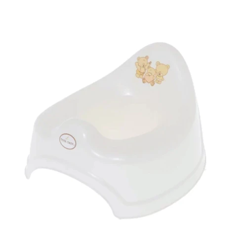 Дитячий горщик Tega PO-038 Ведмедик музичний білий PO-038-118