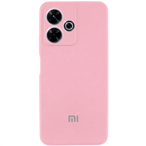 Чехол для телефонов Lakshmi Premium Silicone Case with Logo Full Camera Light Pink for Xiaomi Redmi 13 4G / Poco M6 4G