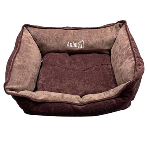 Лежак AnimAll Nena Velours Berry АТ 8480 для собак и кошек 45x35x16 см