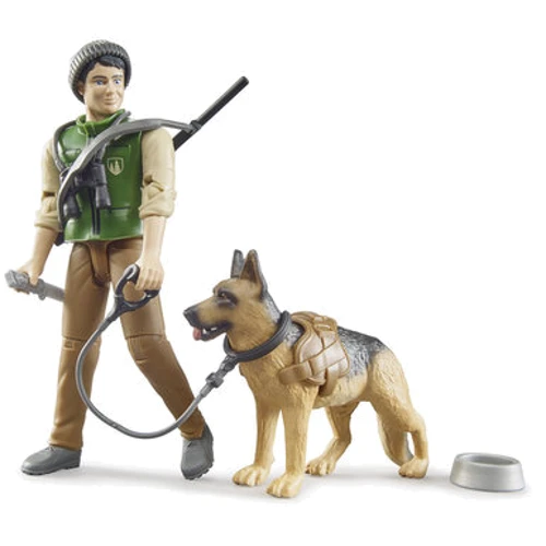 Фигурка Bruder Лесник с собакой и снаряжением (62660)