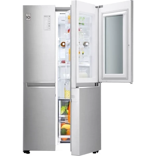 Холодильник Side-by-Side LG GC-Q247CADC: Расположение морозильной камеры Сбоку