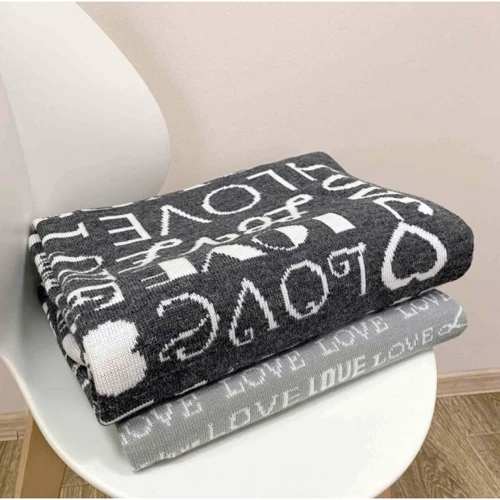 Плед Прованс Big Love графітовий 90х130 см (4823093428591)