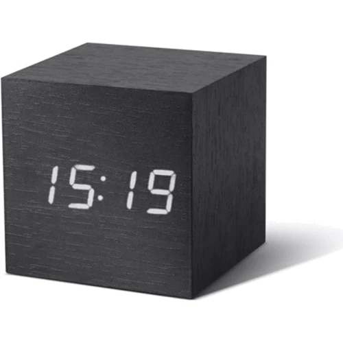 Смарт-будильник на акумуляторі Gingko WOODEN CUBE дерево венге (GK08W10)