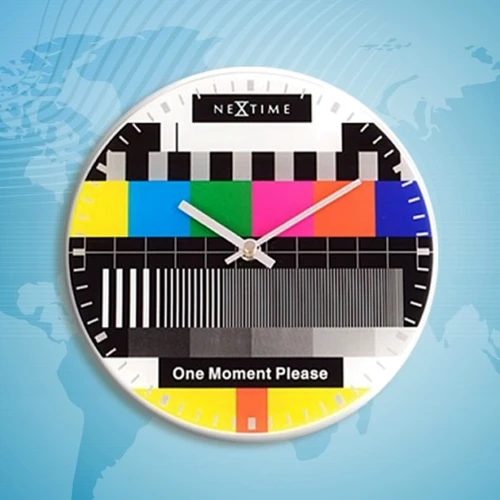 Настінний годинник NeXtime Testpage One moment 20см (5162)