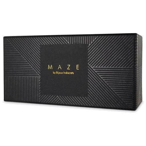 Чокер з кільцем і довгим пензликом Bijoux Indiscrets MAZE (чорний)