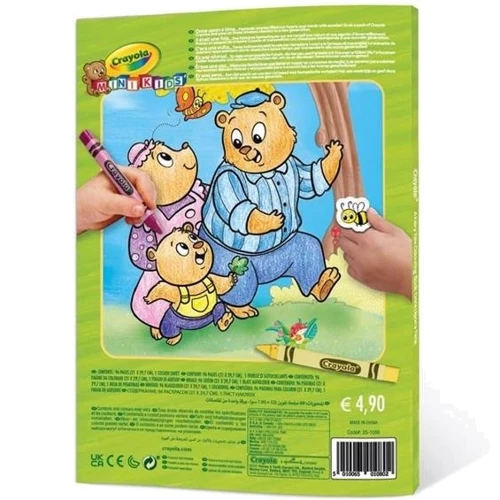 Раскраска Crayola Mini Kids Любимые сказки 96 страниц и наклейки (25-1081) фото 4