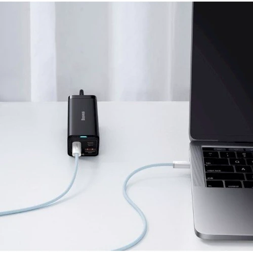 Кабель Baseus Cable USB-C to USB-C Dynamic Series Fast Charging 100W 1m Blue (CALD000203) фото 7