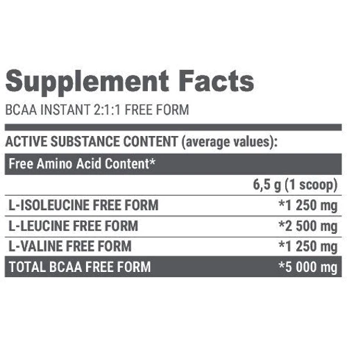 Амінокислота для спорту Extrifit BCAA Instant 2:1:1 6,5 g /sample/ Peach: Смак персик